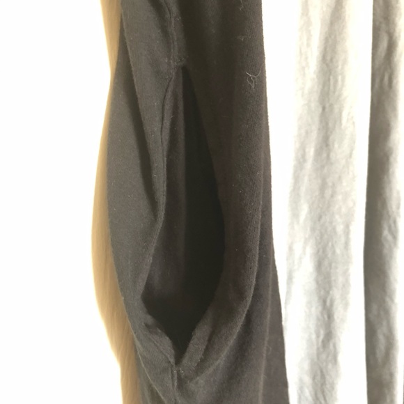 TONLE Shift Short Sleeve Midi Dress Black Gray Sustainable Recycled Size Small - Picture 6 of 10